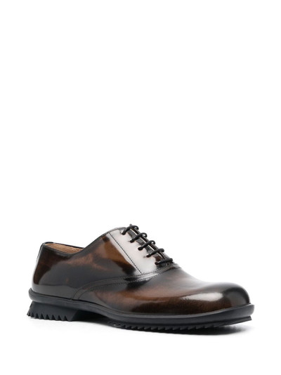 Maison Margiela numbers-embossed leather Derby shoes outlook
