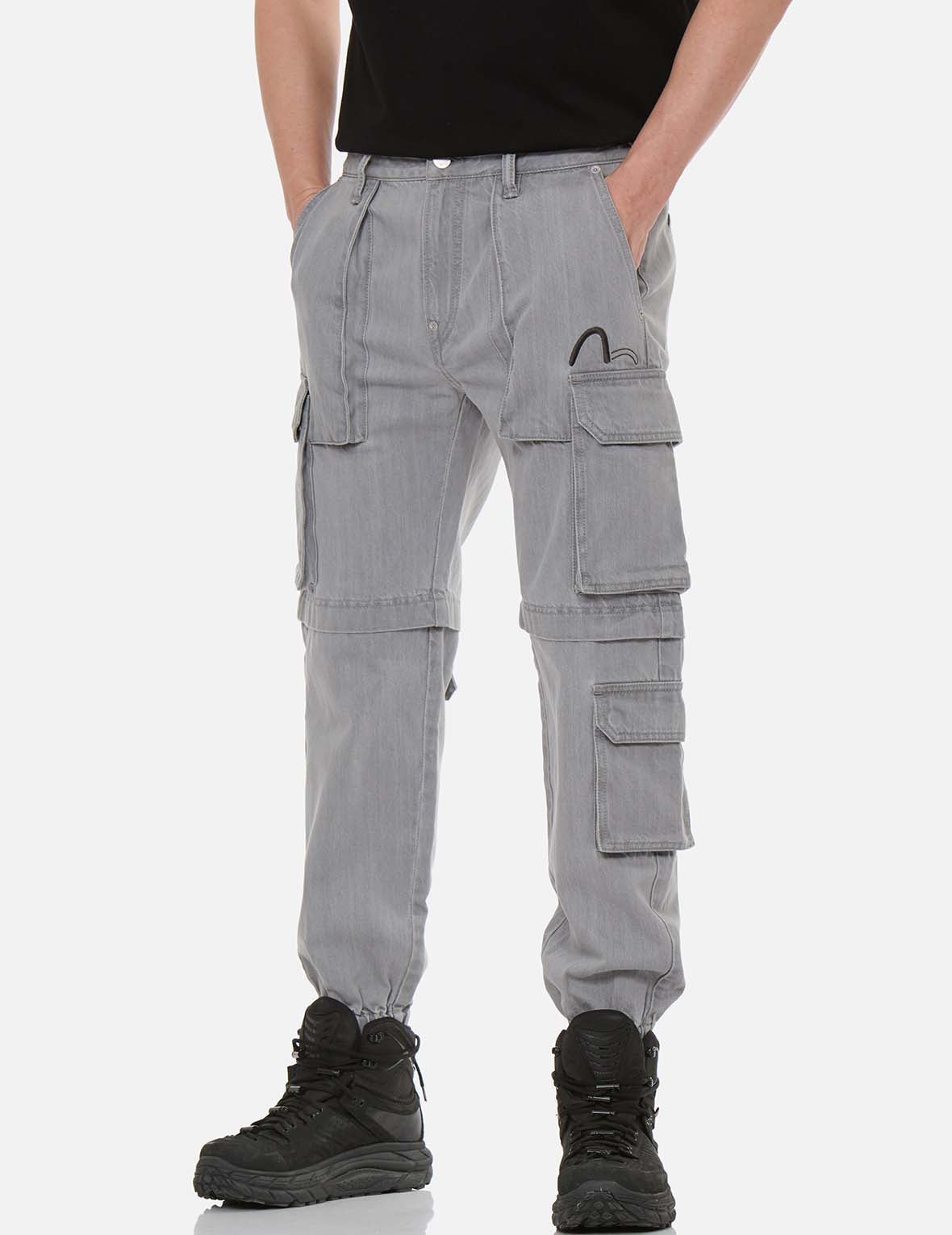 Cargo Denim Jogger Pants - 4