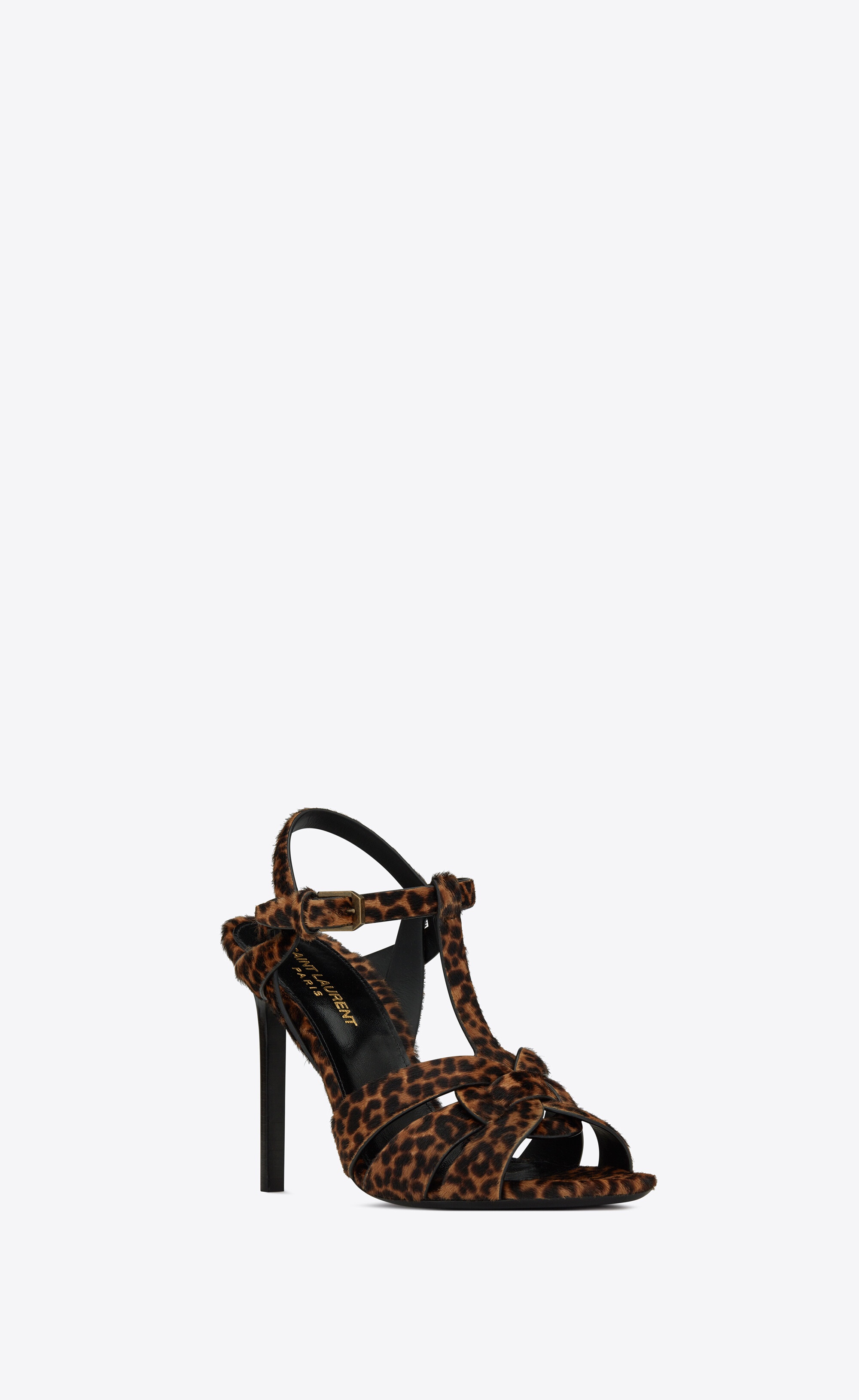 tribute sandals in leopard-print pony-effect leather - 3