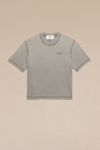 【関税込み】AMI Paris ブルー Fade Out Tシャツ Blue Fade Out T-Shirt by AMI Paris on Sale