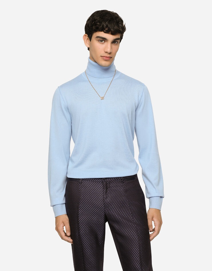 Cashmere and silk turtle-neck sweater - 4