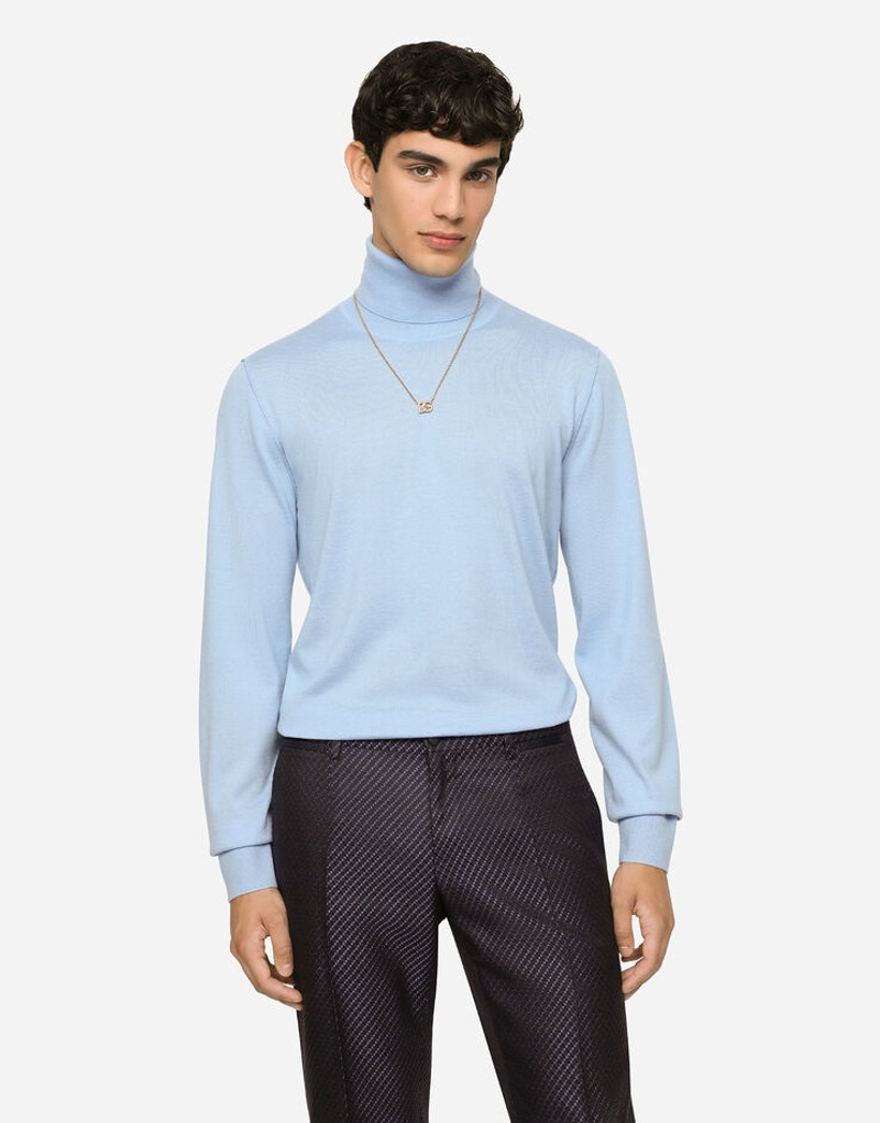 Cashmere and silk turtle-neck sweater 4