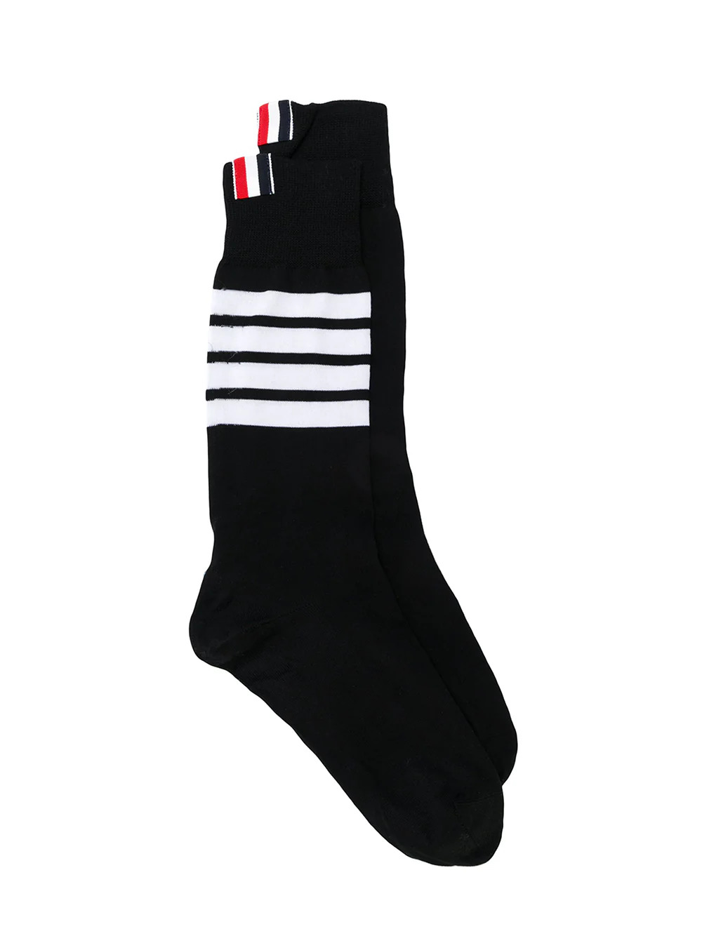 Lightweight Cotton 4-Bar Mid Calf Socks Women - 1