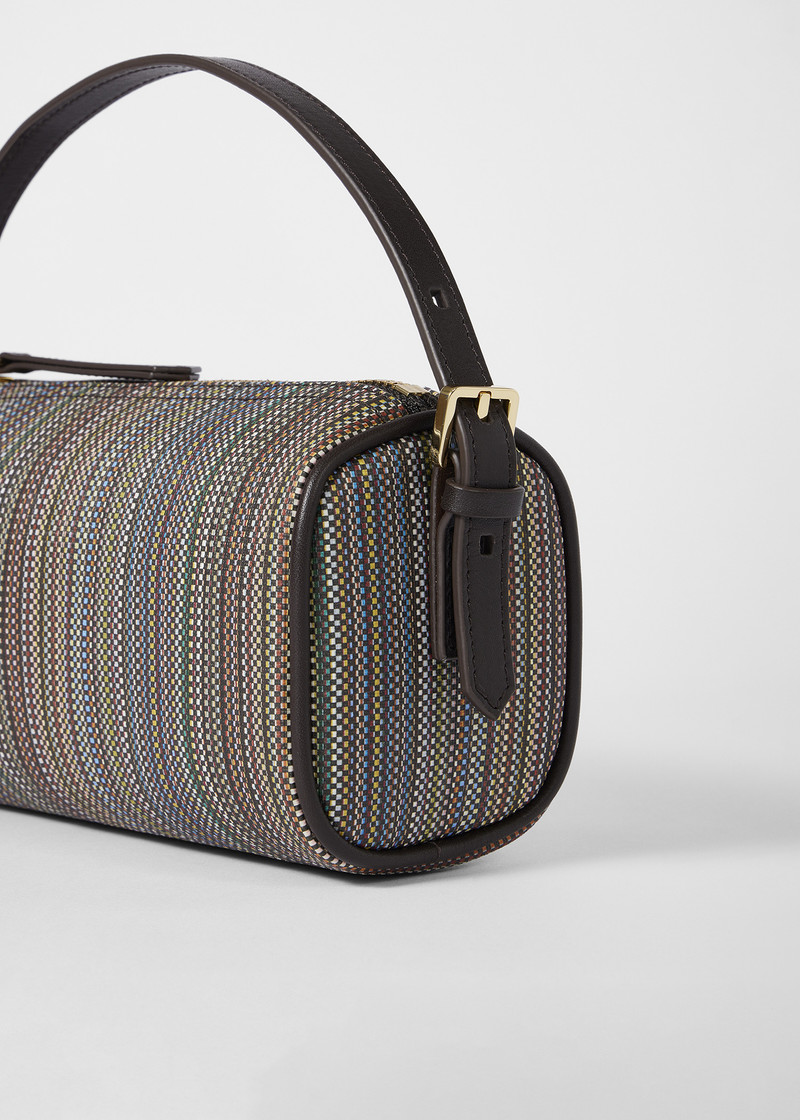 Women's 'Signature Stripe' Pochette Canvas Bag 3