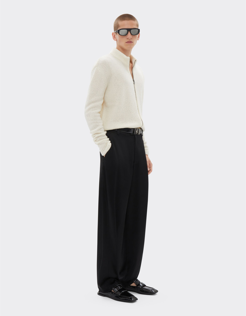 Cashmere and merino wool zipped cardigan 3