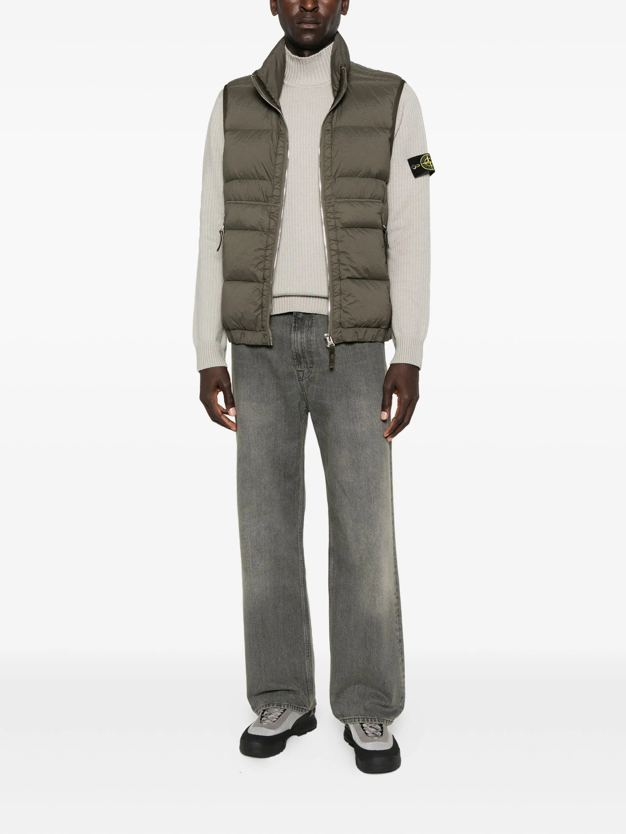 Stone Island Quilted Zip-front Vest - 4