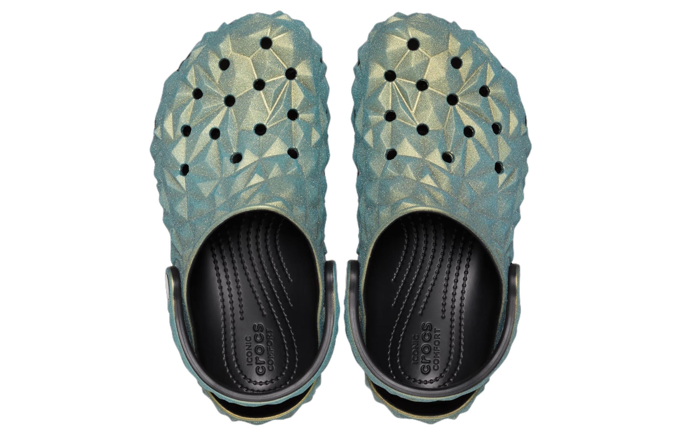 Crocs Classic Iridescent Geometric Clog 'Green' 209841-001 - 5