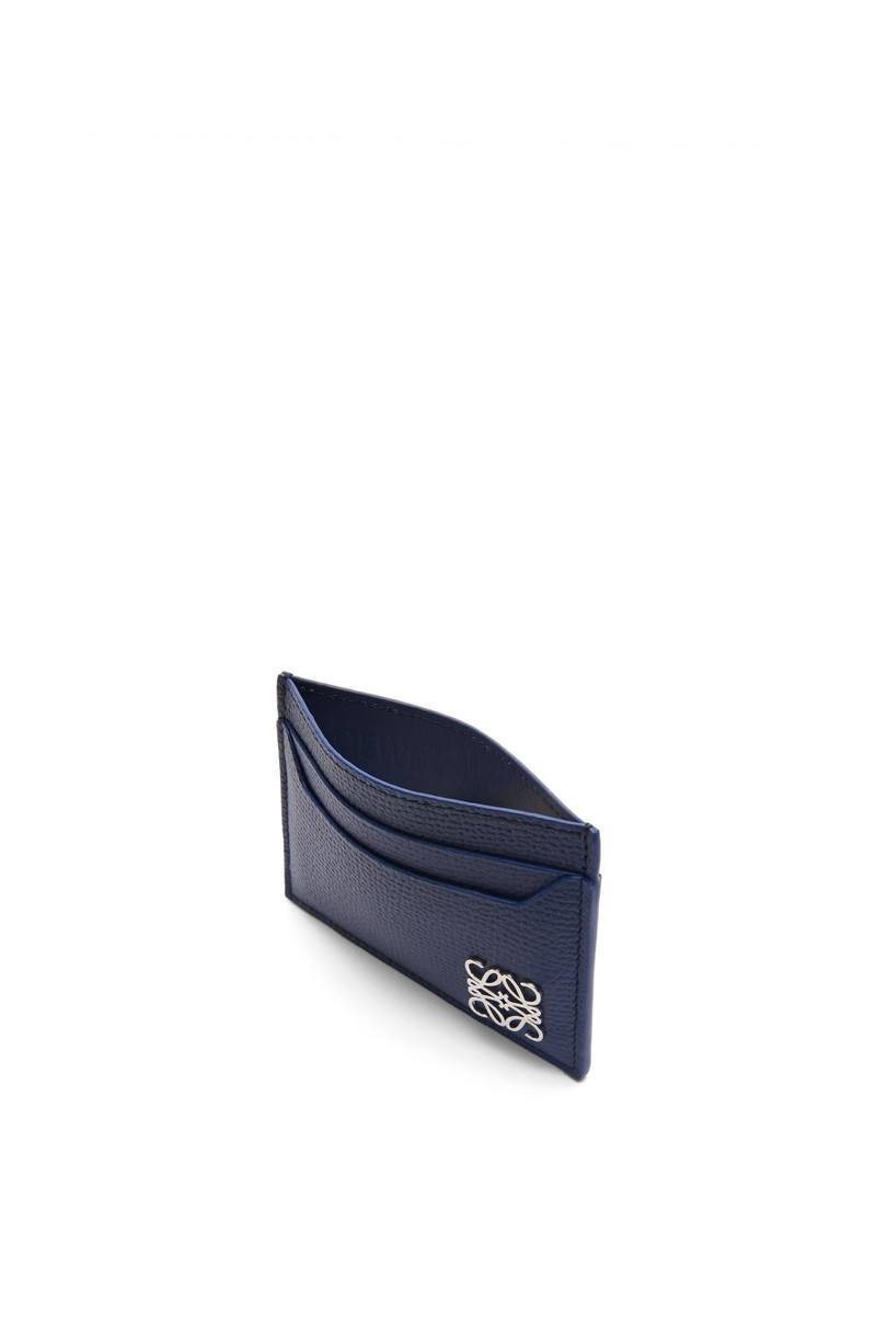Loewe Anagram plain cardholder in pebble grain calfskin outlook