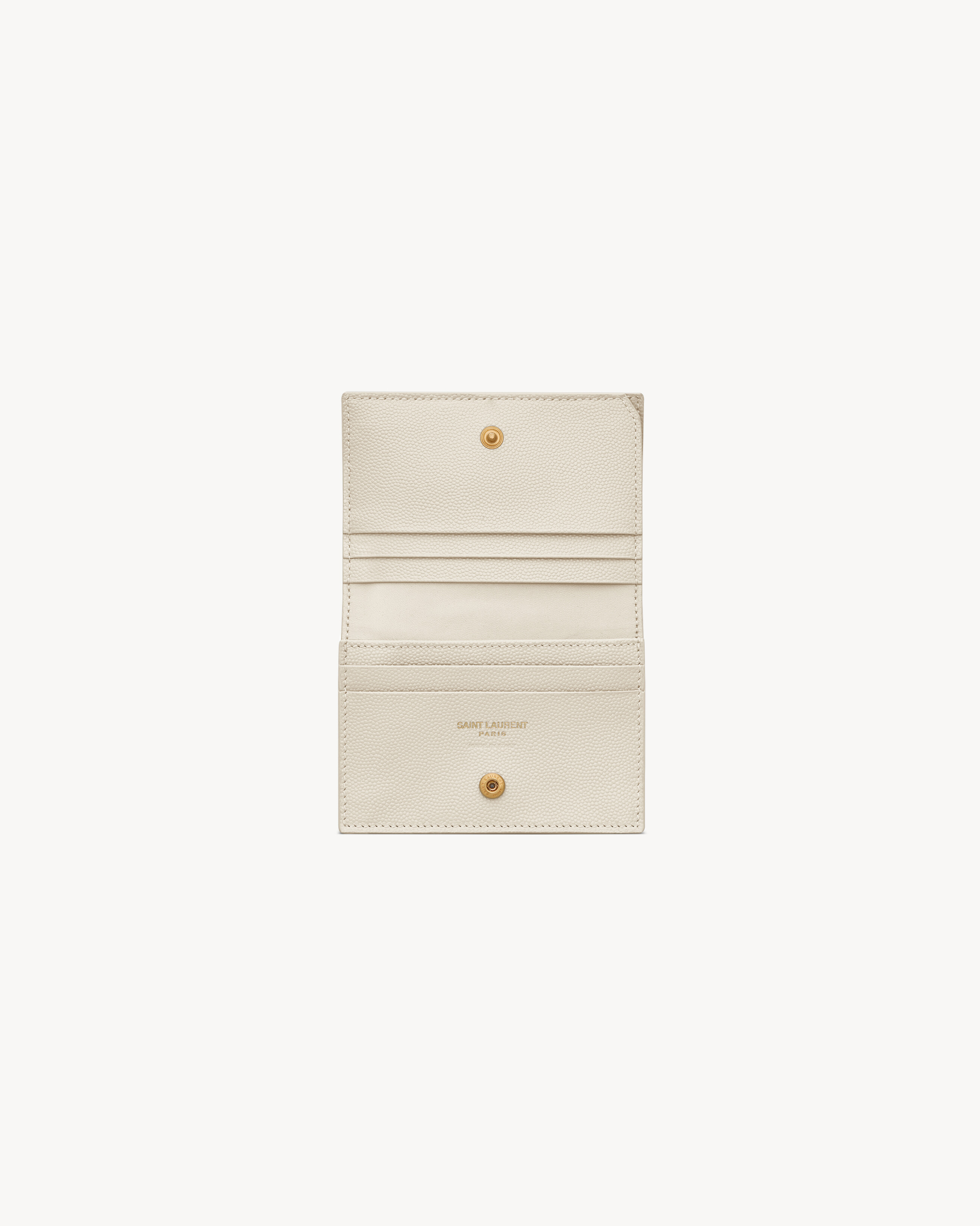 CASSANDRE MATELASSÉ FLAP CARD CASE IN GRAIN DE POUDRE LEATHER - 4