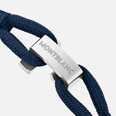 Montblanc Blue Wrap Me Bracelet in Nylon and Steel outlook