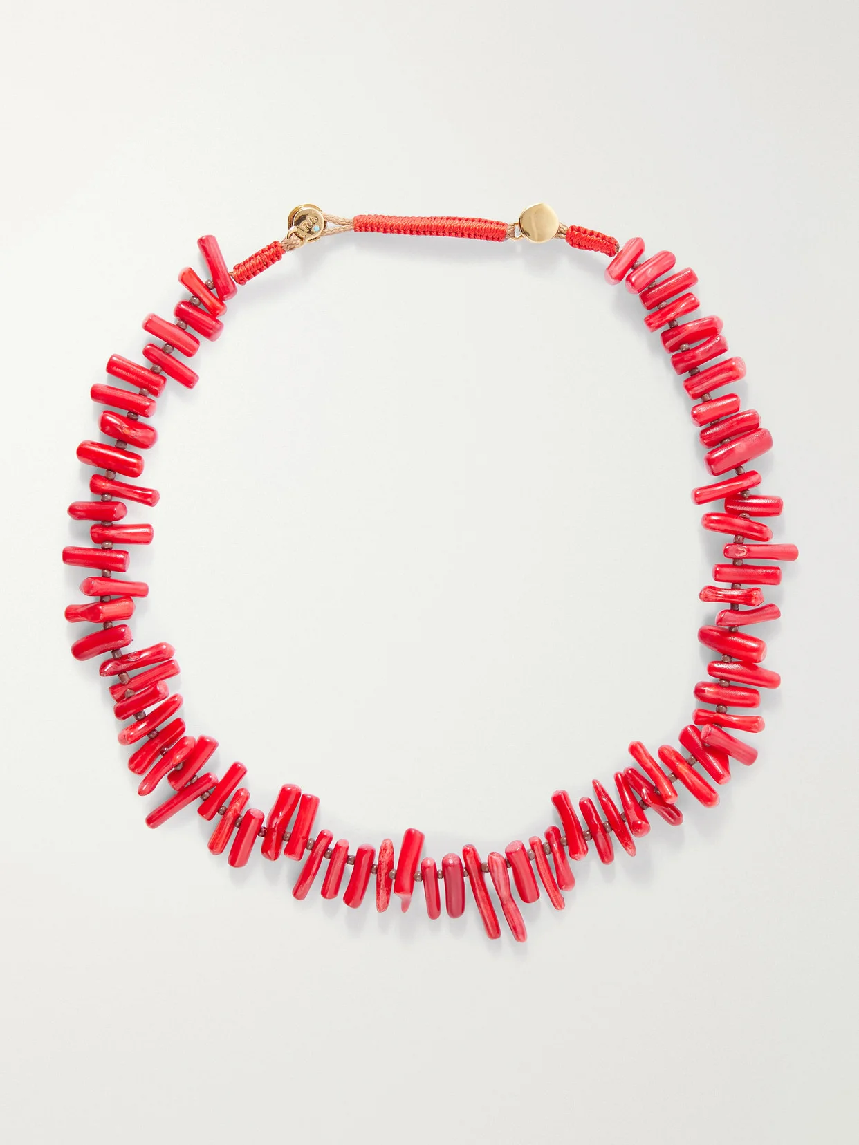 The Coral Branch Beaded Necklace - 1