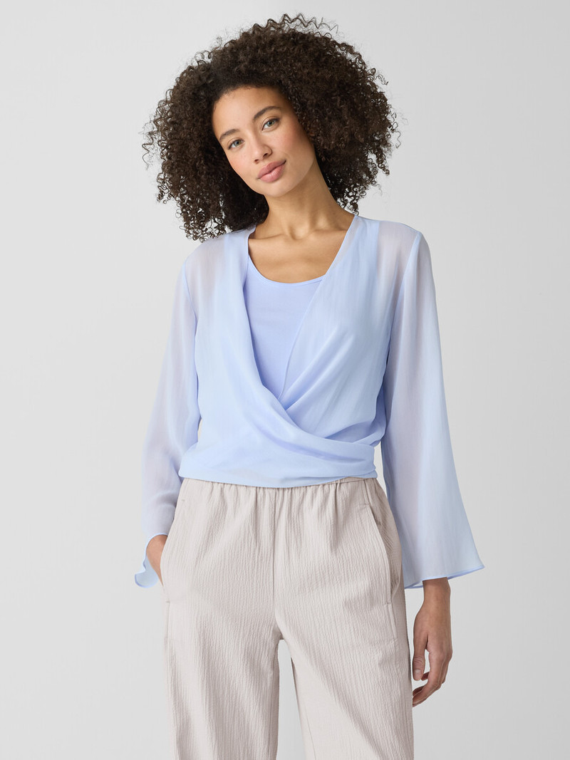 EILEEN FISHER Stretch Silk Jersey Scoop Neck Tank outlook