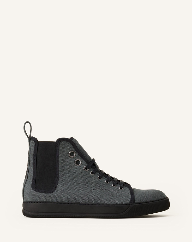 BLACK DBB1 HIGH TOP CANVAS SNEAKERS 1