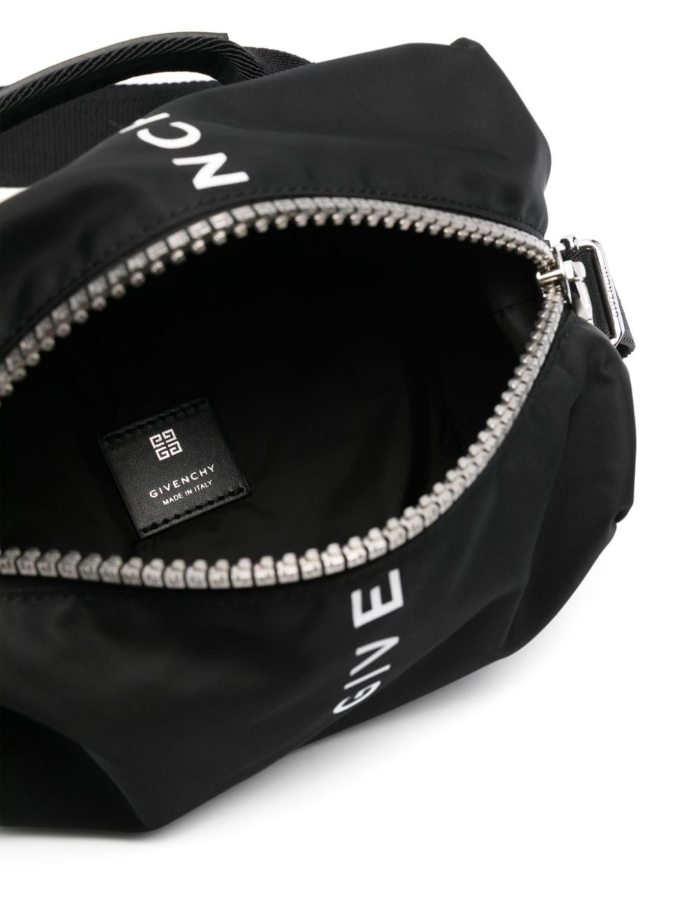 logo-print zipped bag - 5