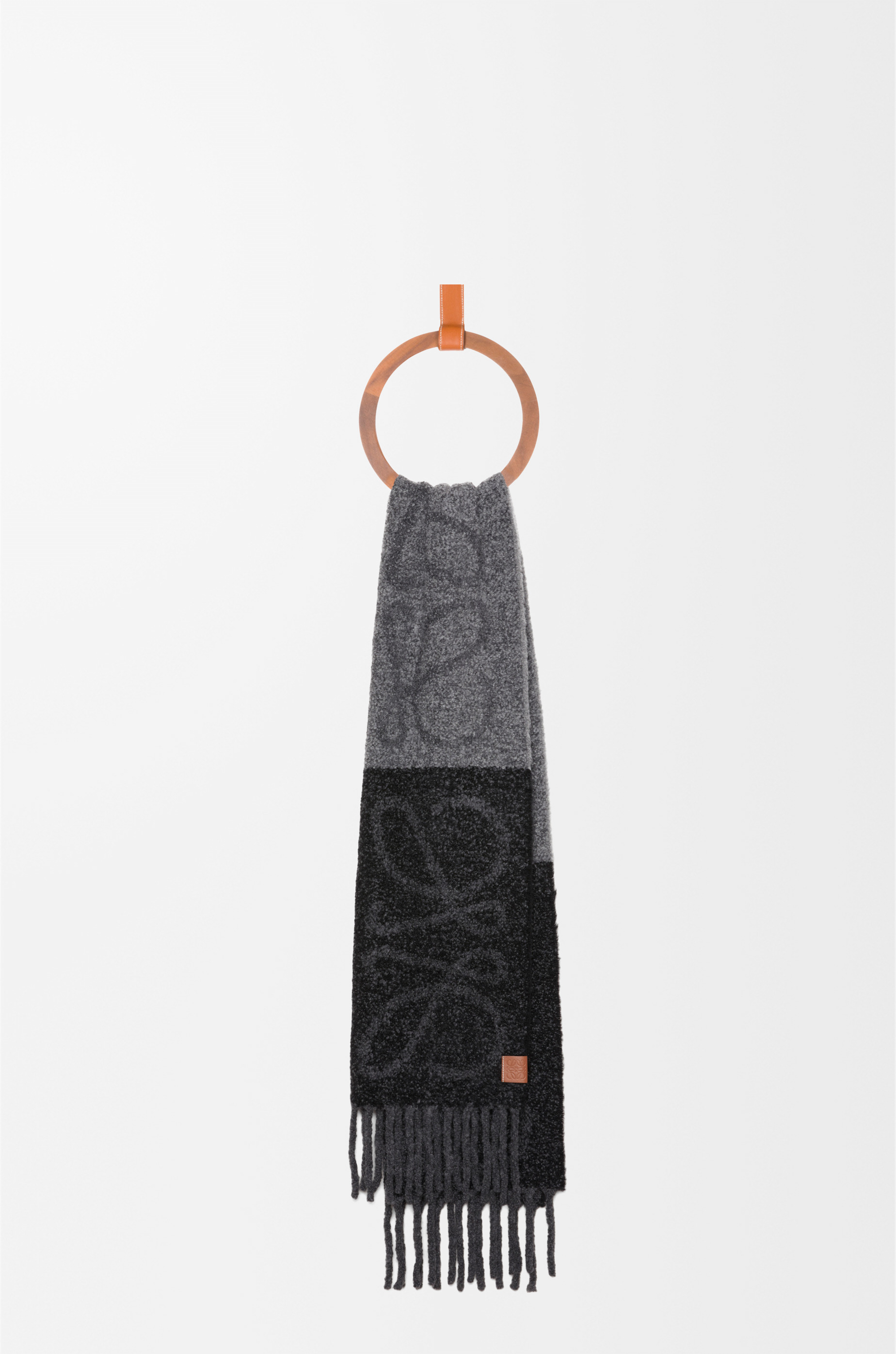 Anagram scarf in alpaca and wool - 3