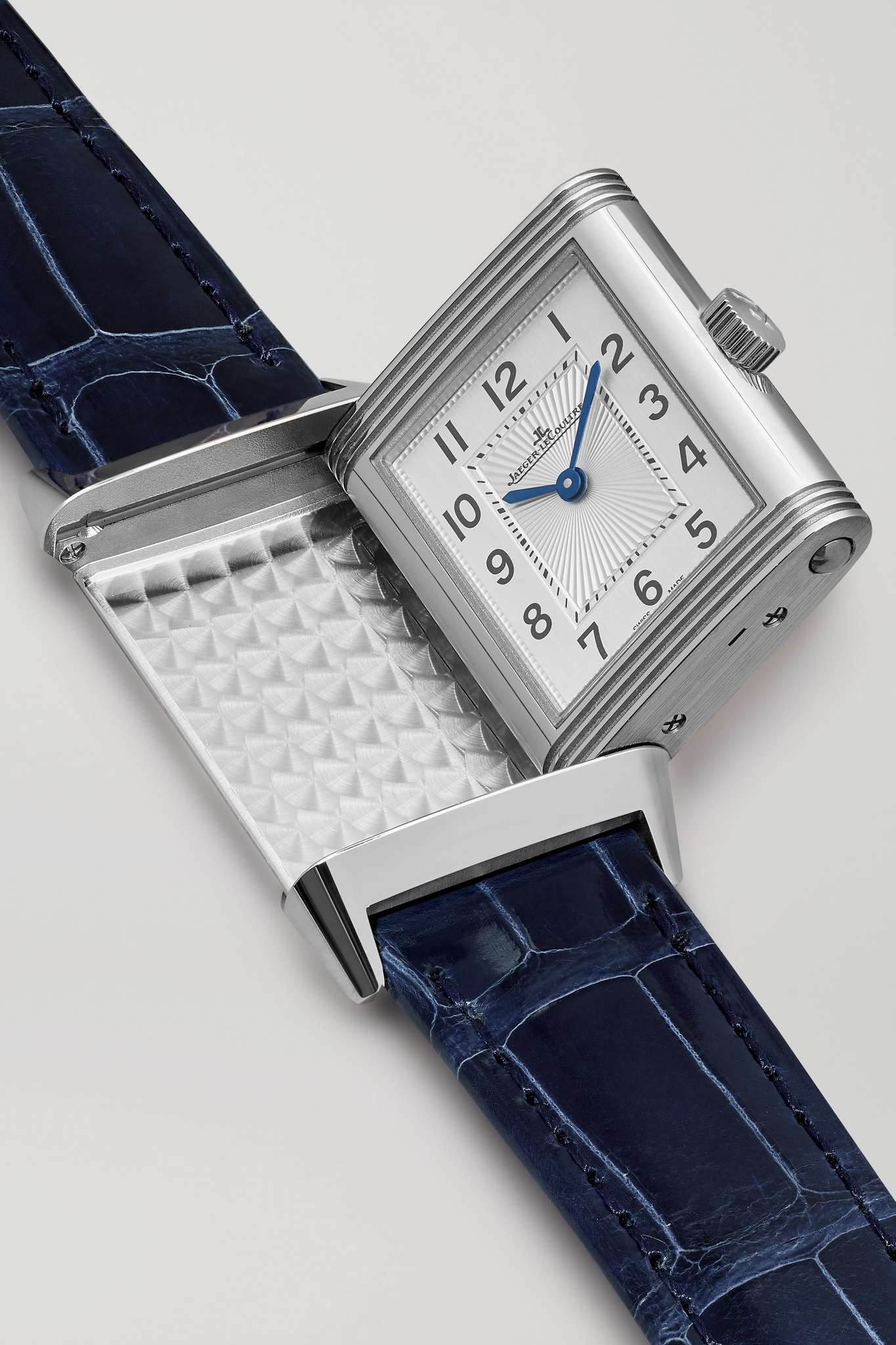 Reverso Classic Small Hand-Wound 21mm stainless steel and alligator watch - 6