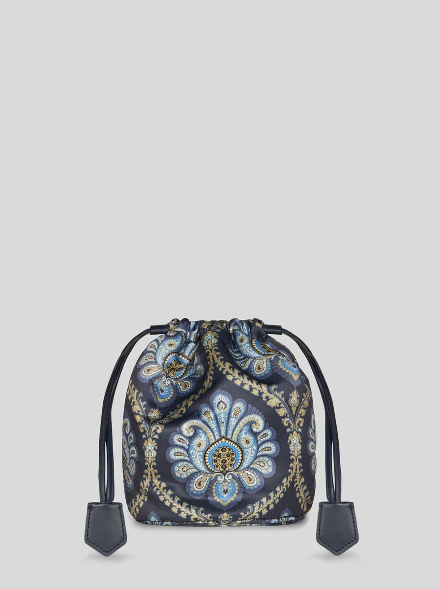 PRINTED SATIN POUCH - 3