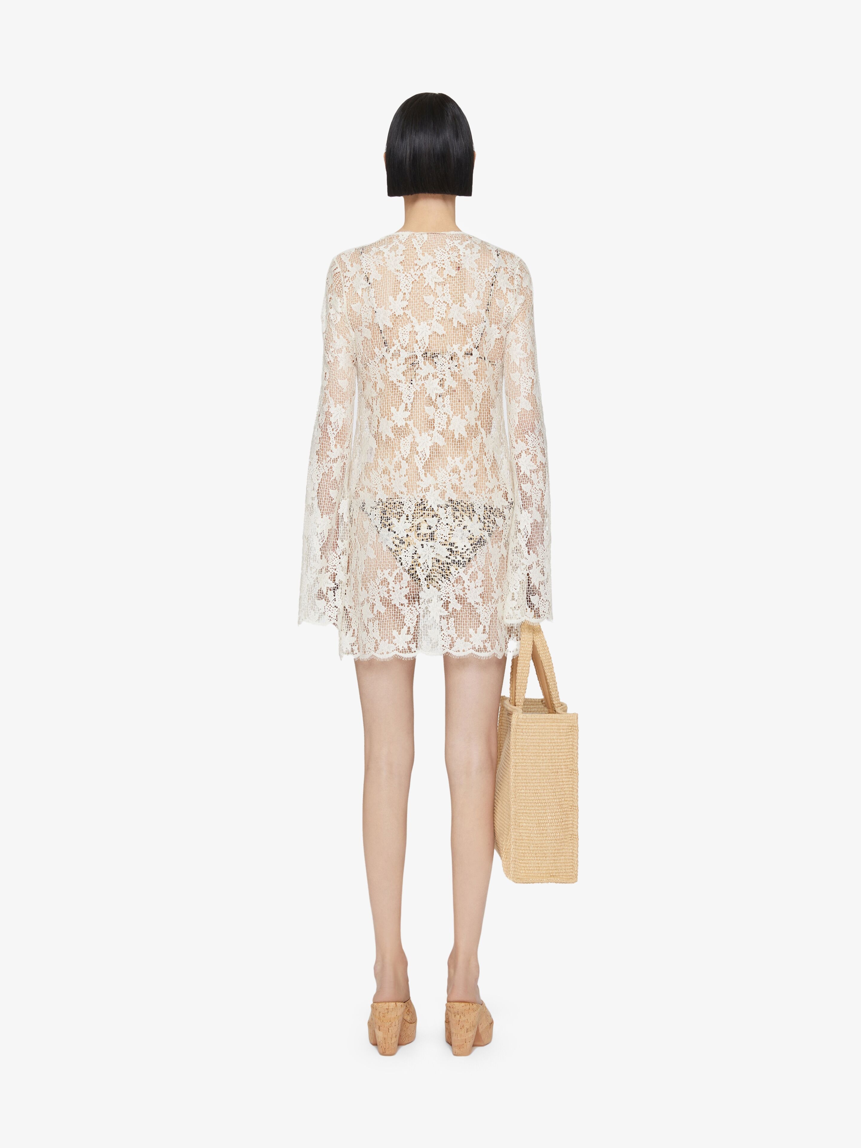 DRESS IN LACE WITH 4G DETAIL - 4