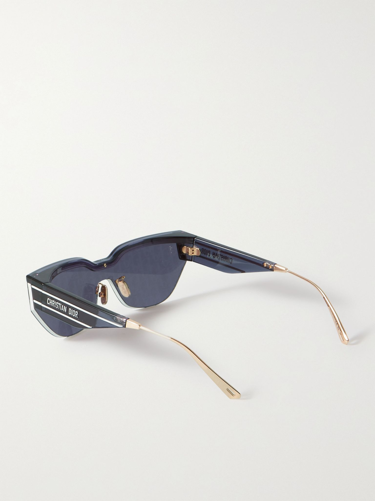 DiorClub M3U D-frame acetate and gold-tone sunglasses Blue - 3