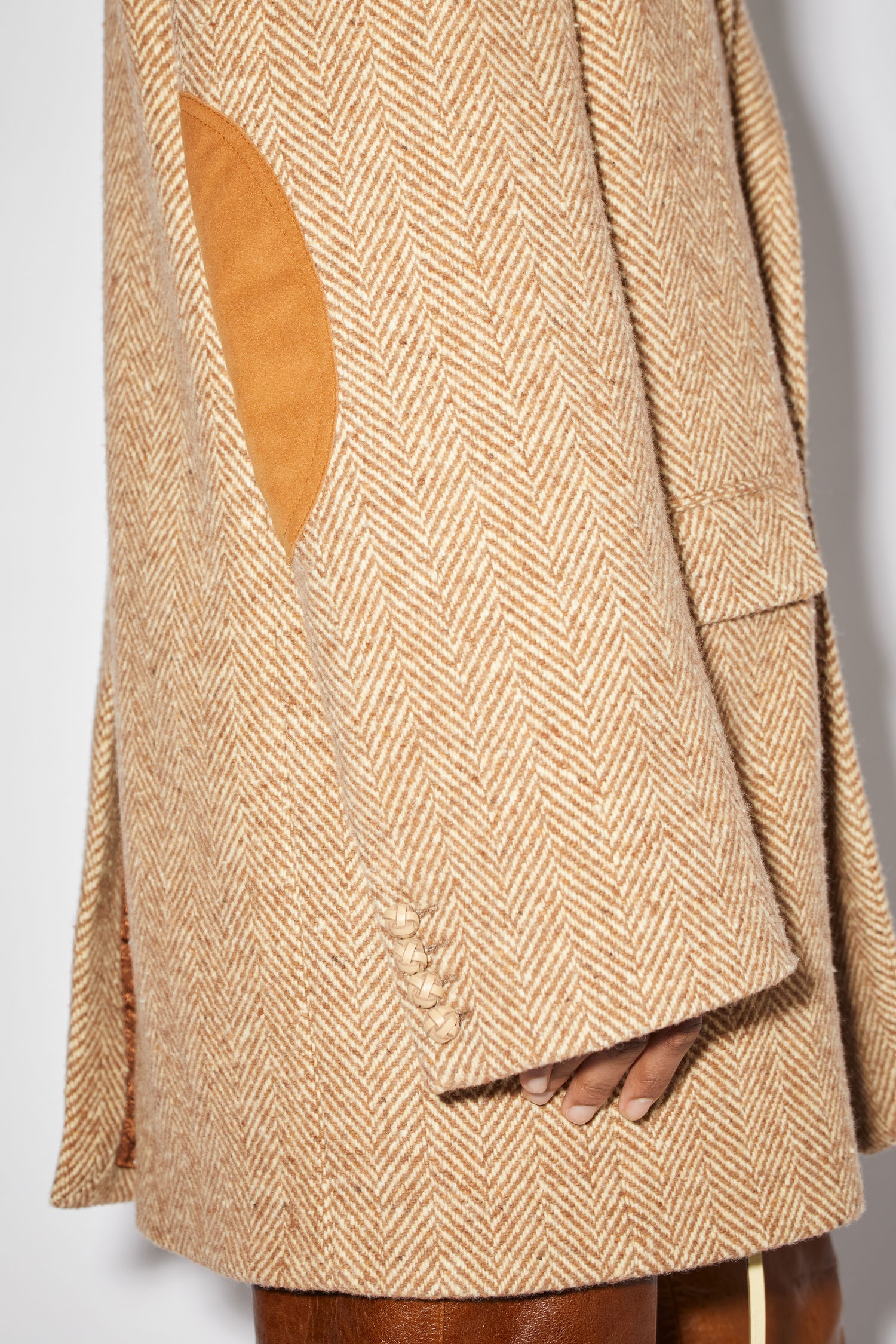 Tailored jacket - Camel/ecru - 7