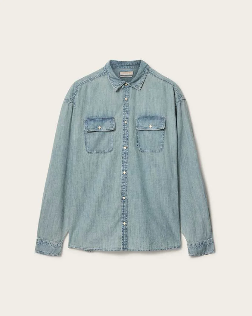 GRIBBS OVERSIZED LONG SLEEVE SHIRT - 1