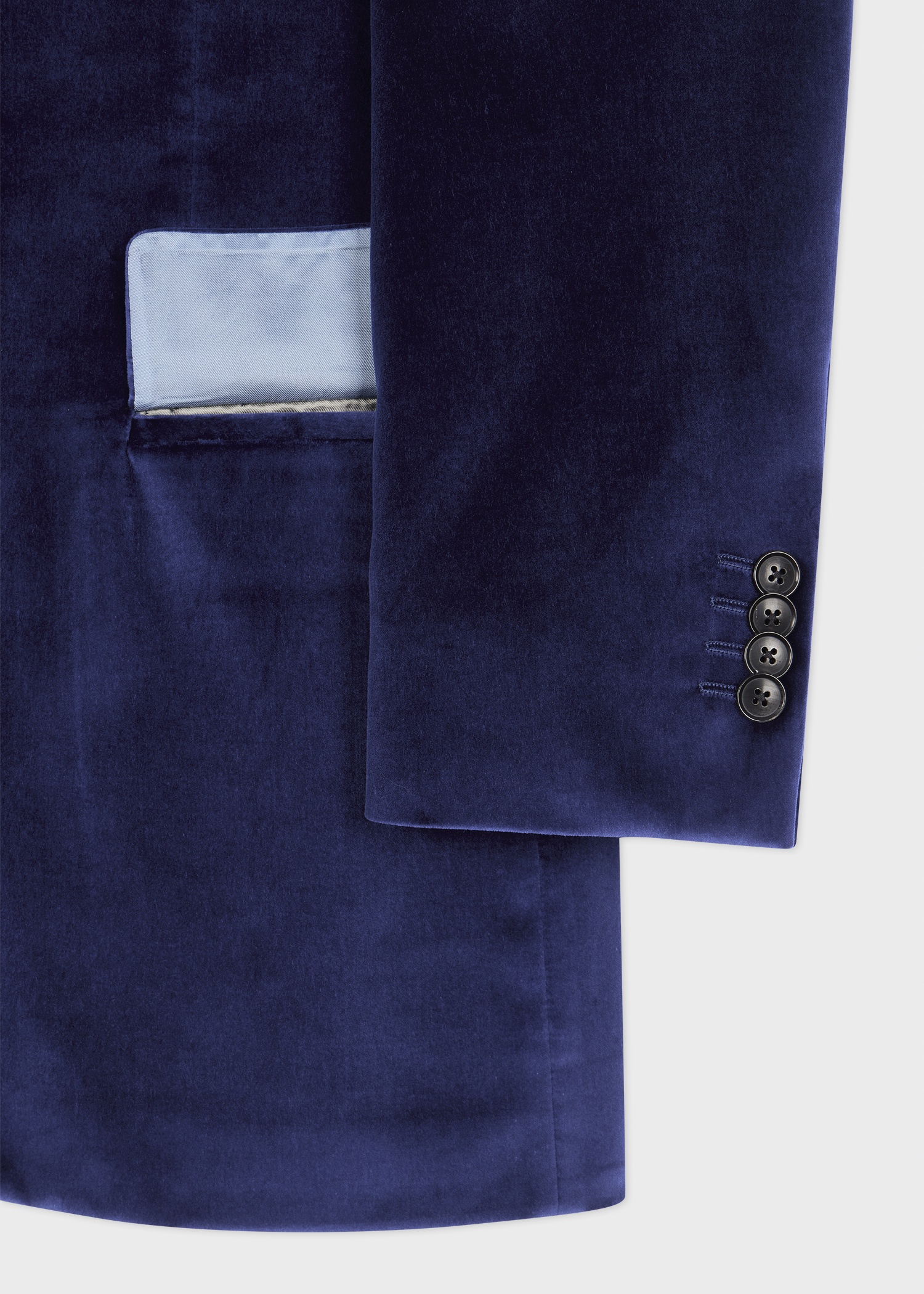 The Brierley - Dark Blue Velvet Blazer - 3