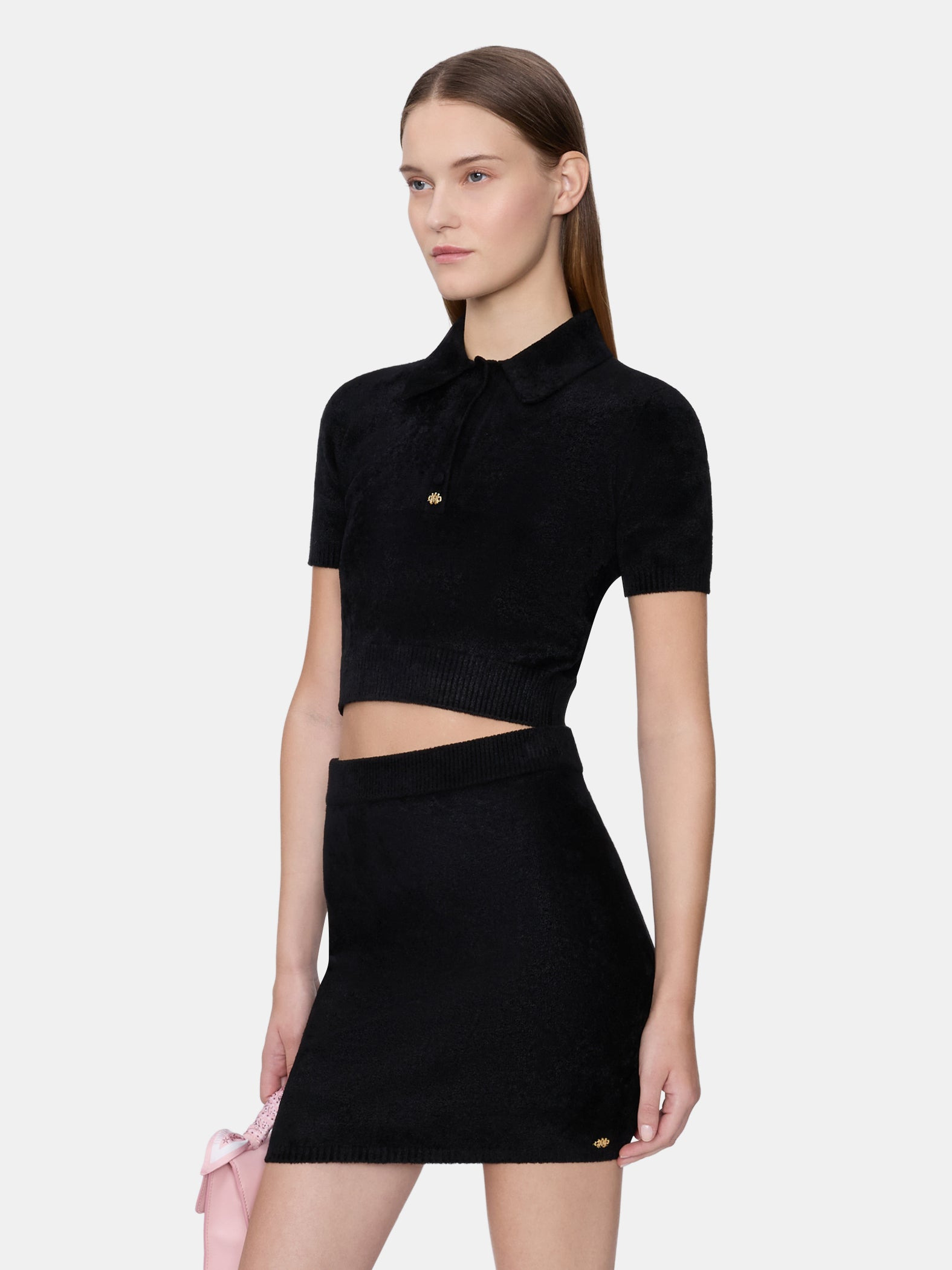 WOMEN'S VELVET POLO - 3