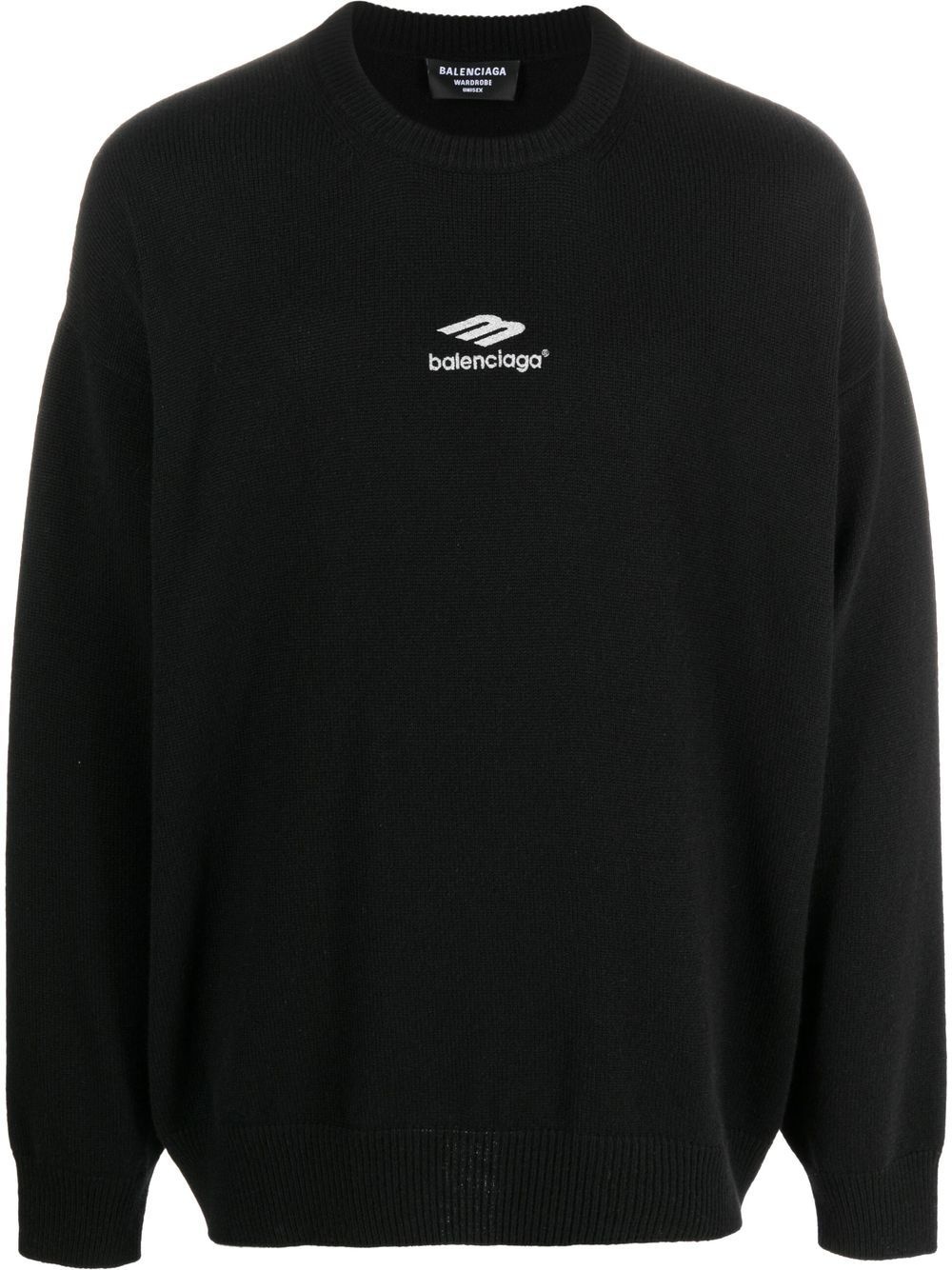 logo-print cashmere jumper - 1