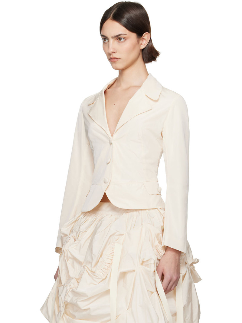 RENAISSANCE RENAISSANCE SSENSE Exclusive Bridal Capsule Tank Double Layer Blazer outlook