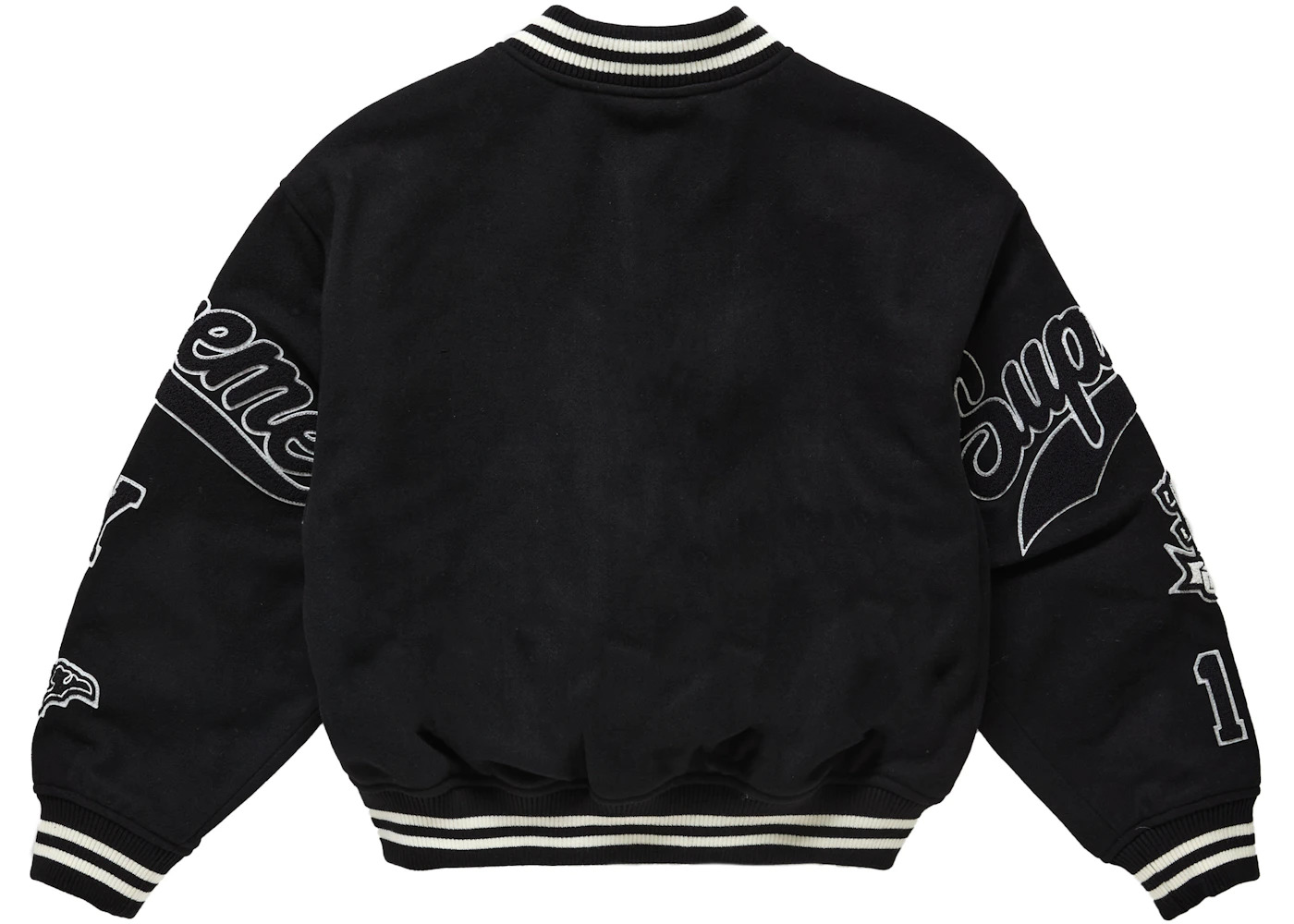 Supreme Veritas Varsity Jacket Black - 2