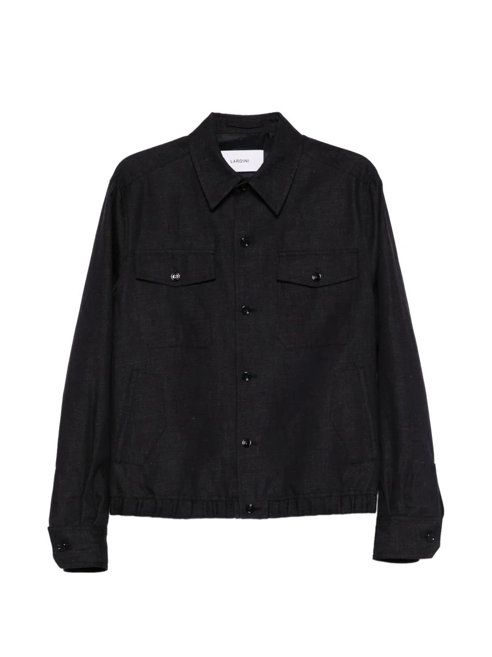 button pocket cotton jacket - 1