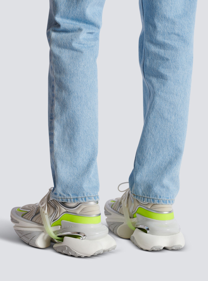 Balmain Unicorn Wave sneakers in neoprene and calfskin outlook