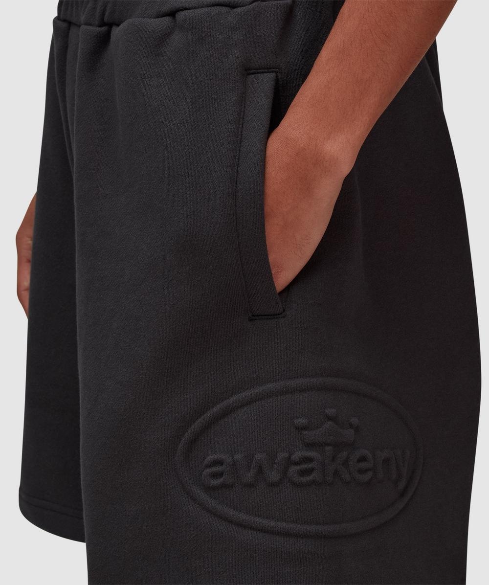 Debossed sweatshort - 4