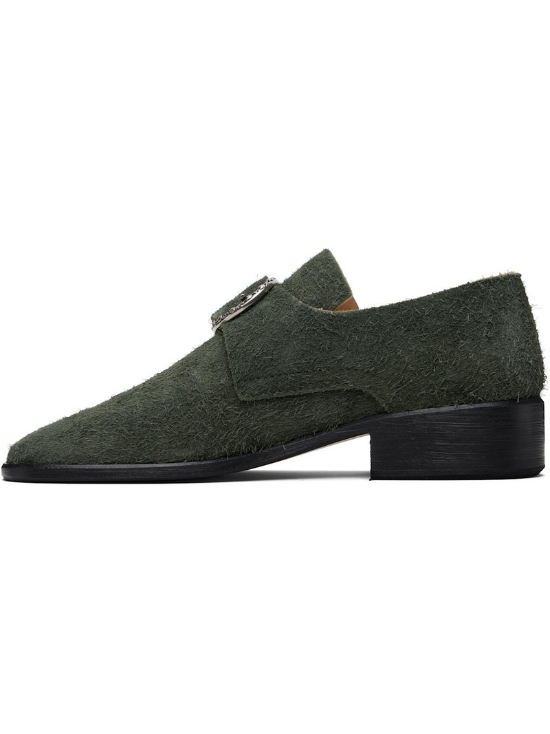 Green Suede Pope Loafers 3