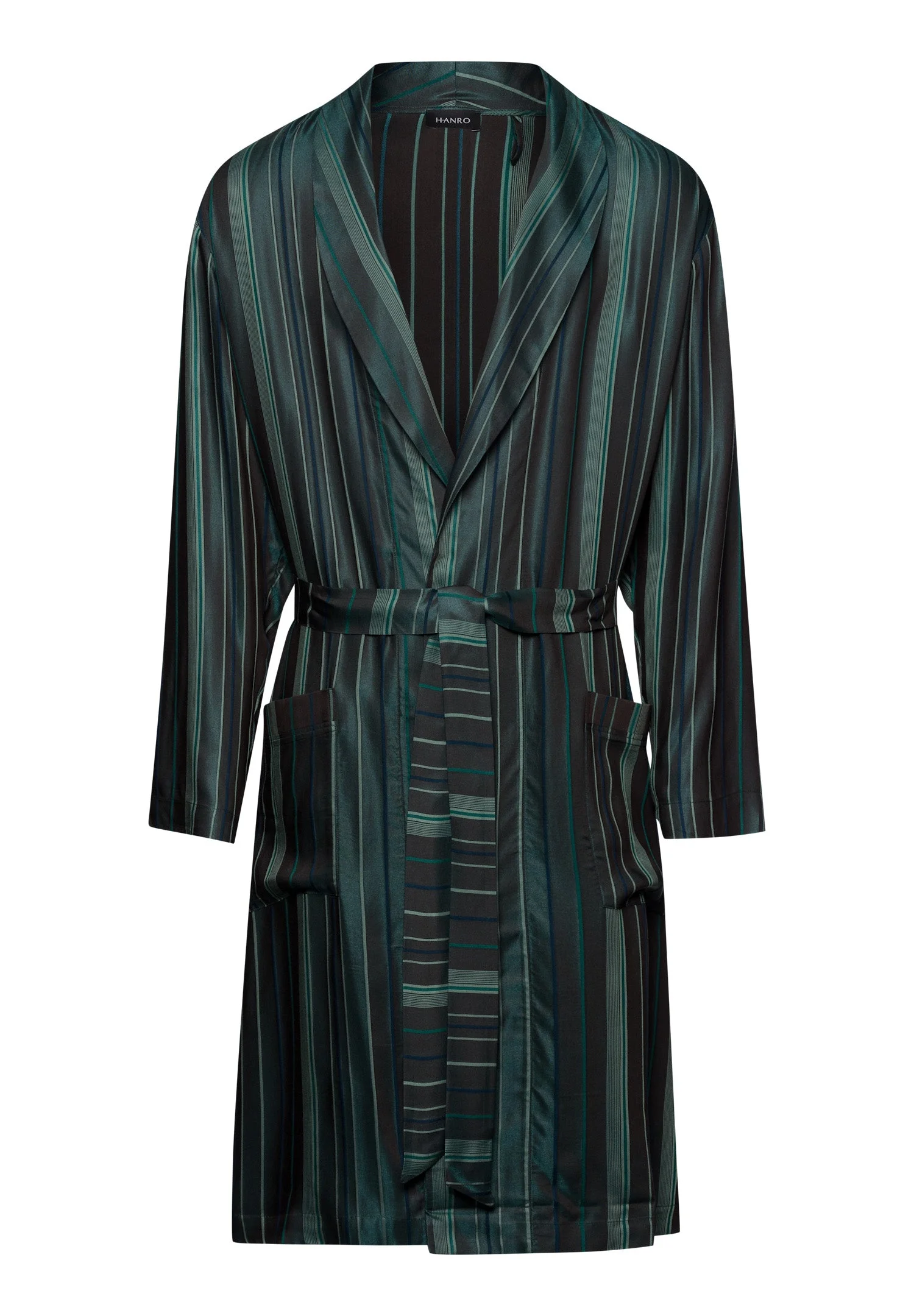 Selection Silk Blend Striped Robe - 1
