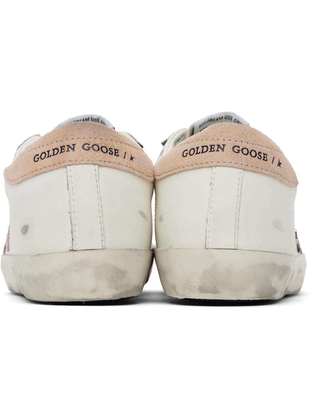 White & Pink Super-Star Classic Sneakers - 2
