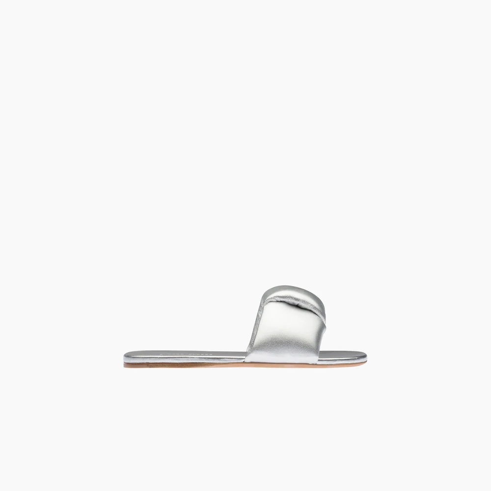 Mordoré nappa leather slides - 4