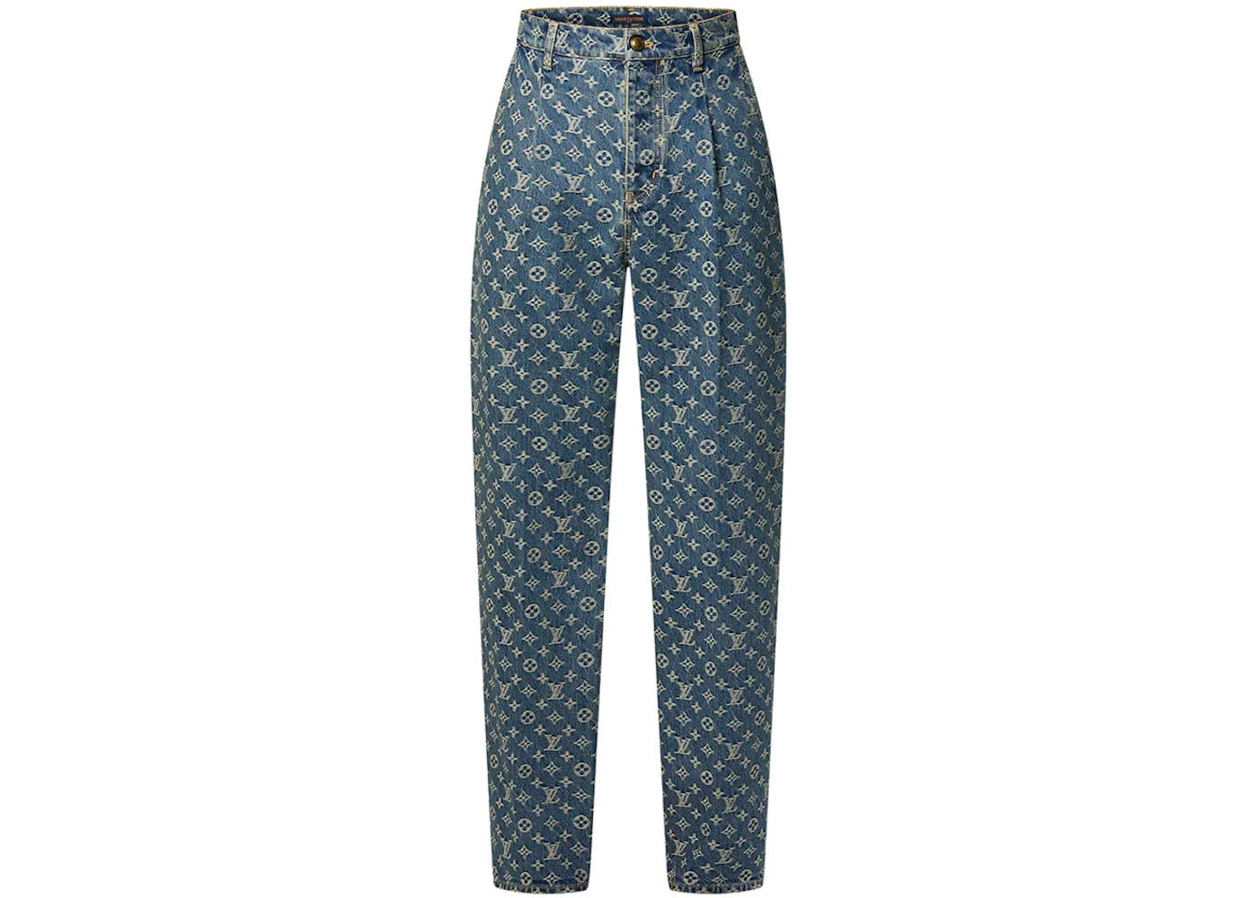 Louis Vuitton Monogram Denim Tailored Pants Indigo - 1