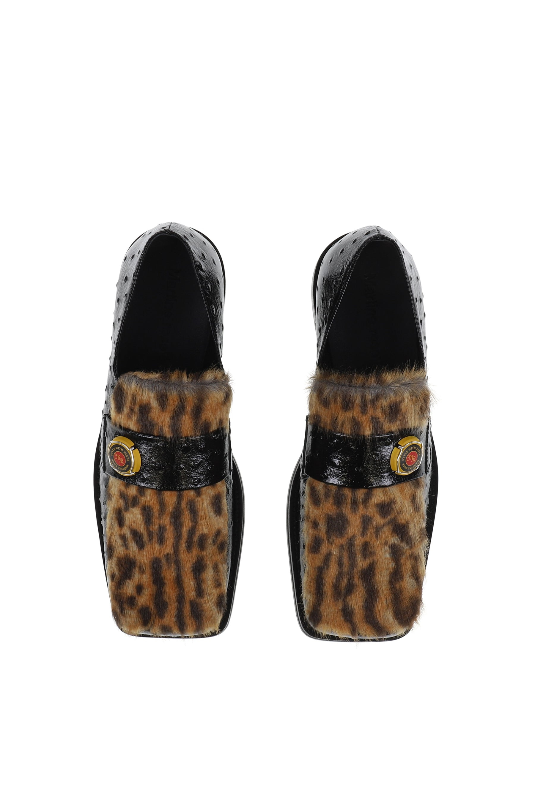 CHAMPAGNE CAP SQUARE TOE LOAFER / BLK - 3