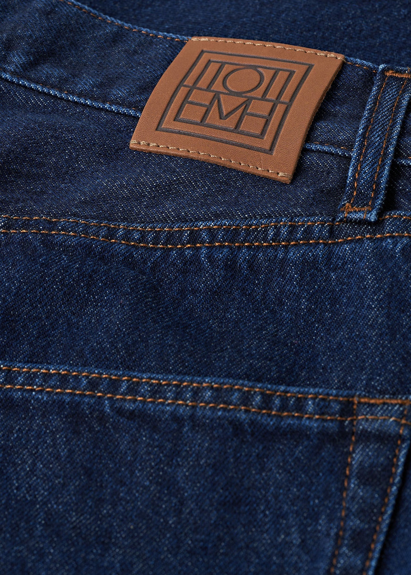Tapered leg denim dark indigo 7