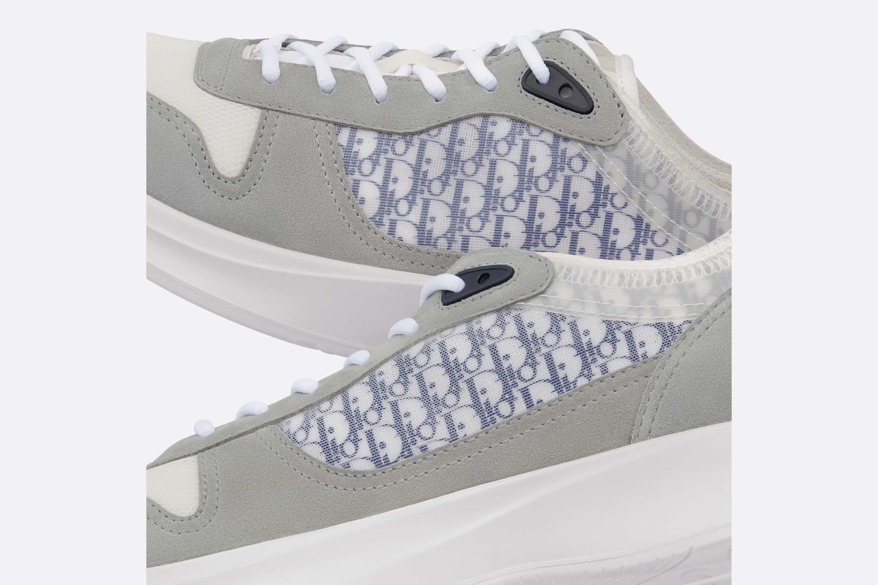 入手困難 DIOR B25 ランナー スニーカー B25 Runner Sneaker Black Suede, White Technical Mesh and