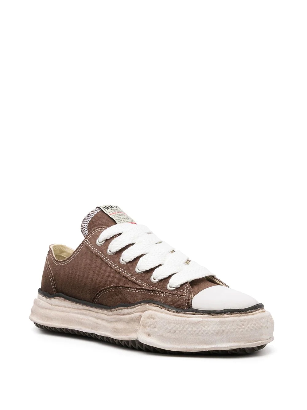 warped-sole low-top sneakers - 2