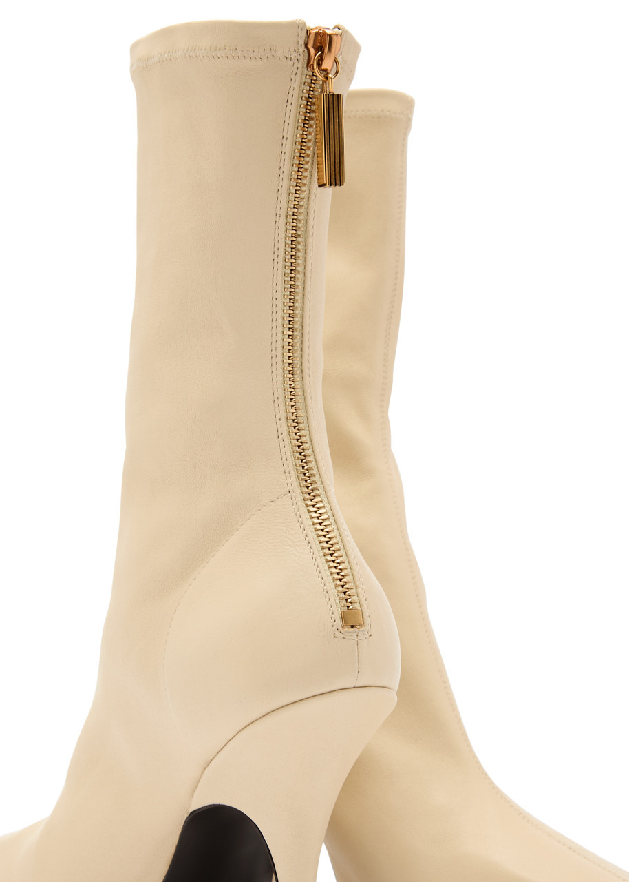Khaite Eva 100 Leather Mid-calf Boots - 4