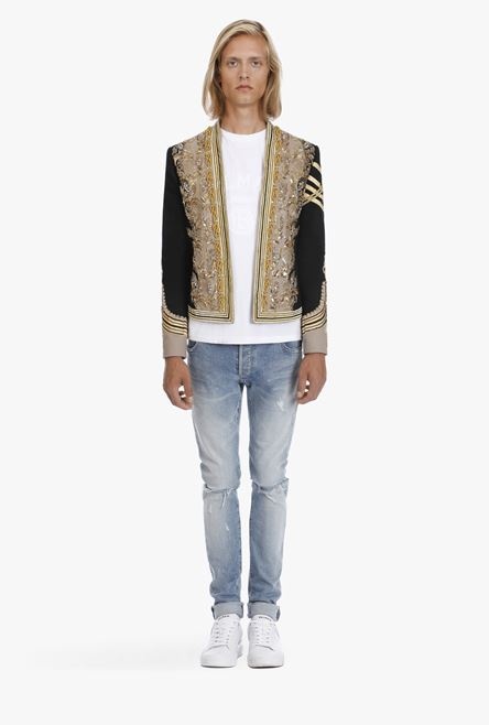 Black spencer jacket with gold embroidery - 4