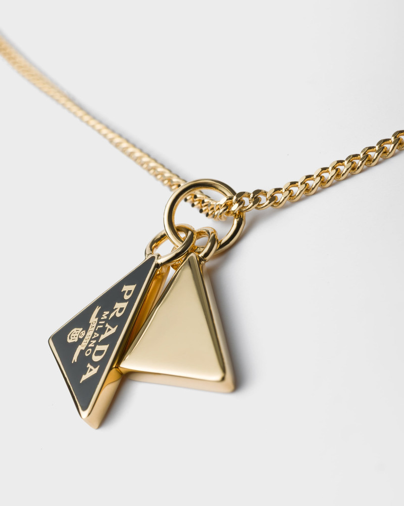 Prada Enameled metal necklace outlook