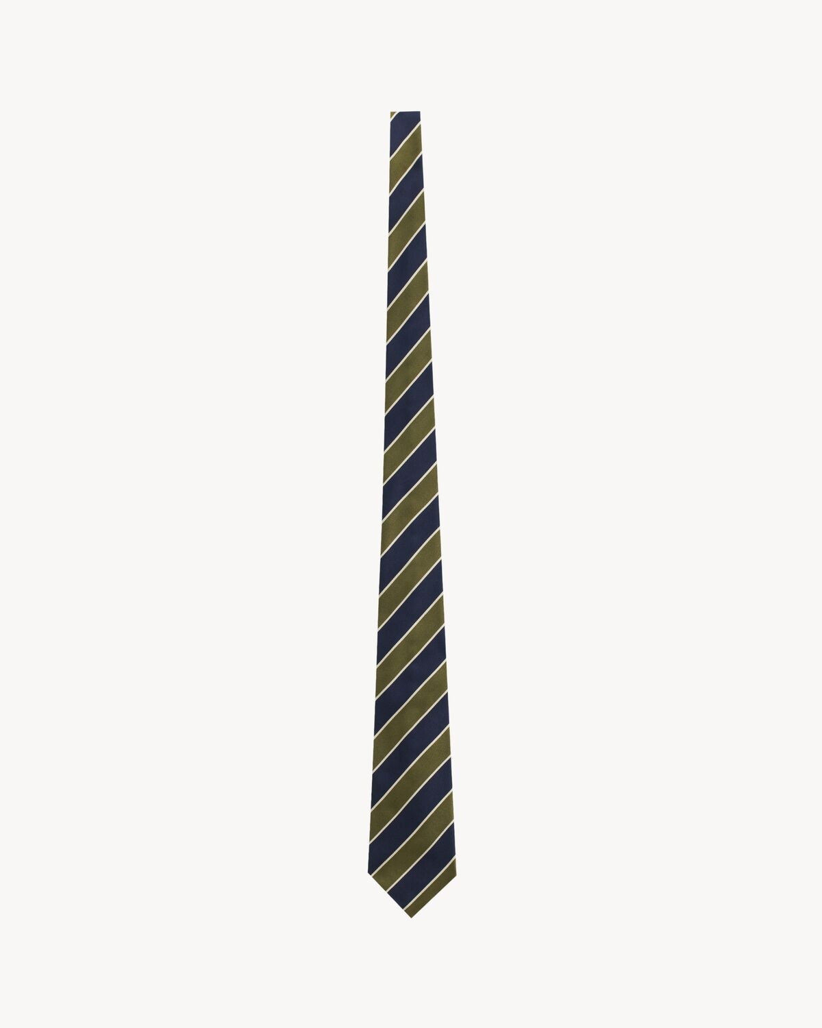 WIDE TIE IN STRIPED SILK - 1