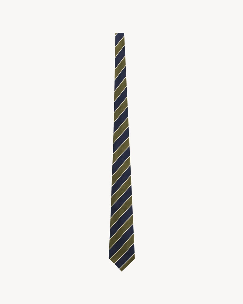 WIDE TIE IN STRIPED SILK 1