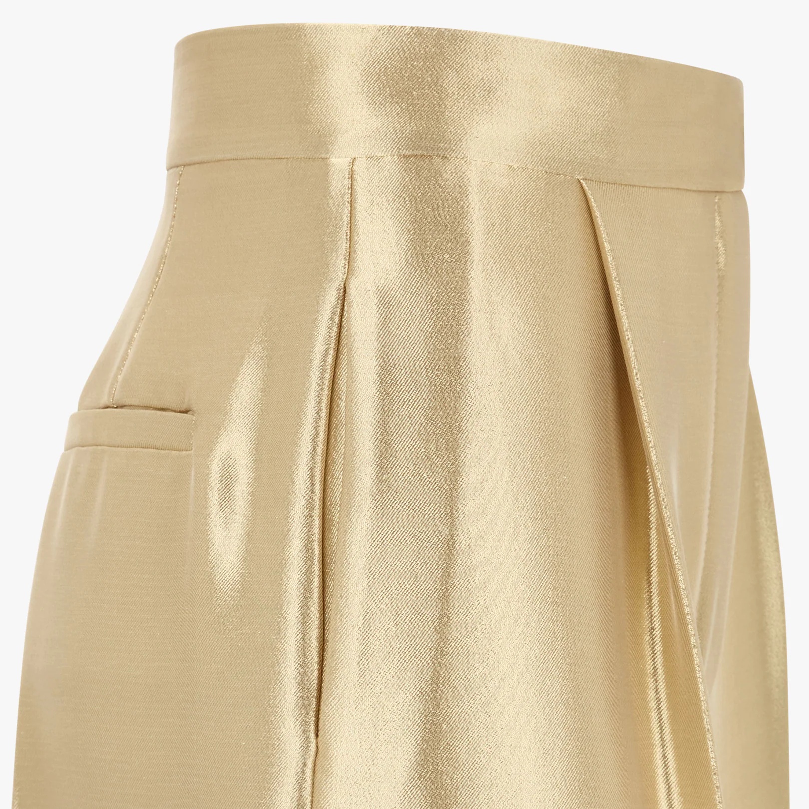Gold-colored cady pants - 3