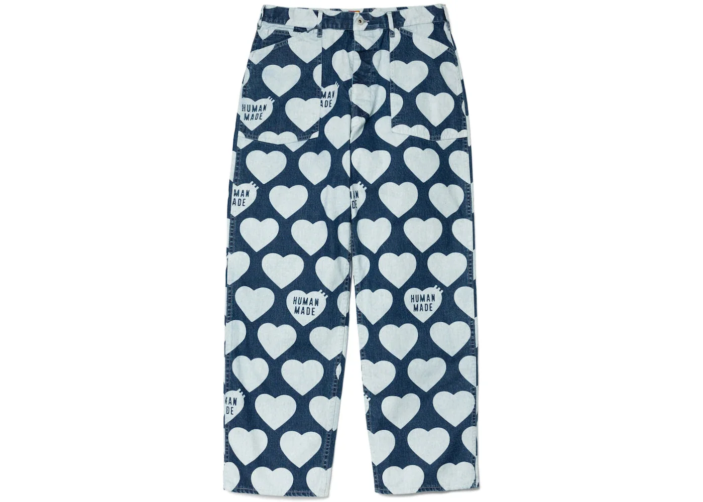 Human Made Heart Baggy Denim Pants Indigo - 1