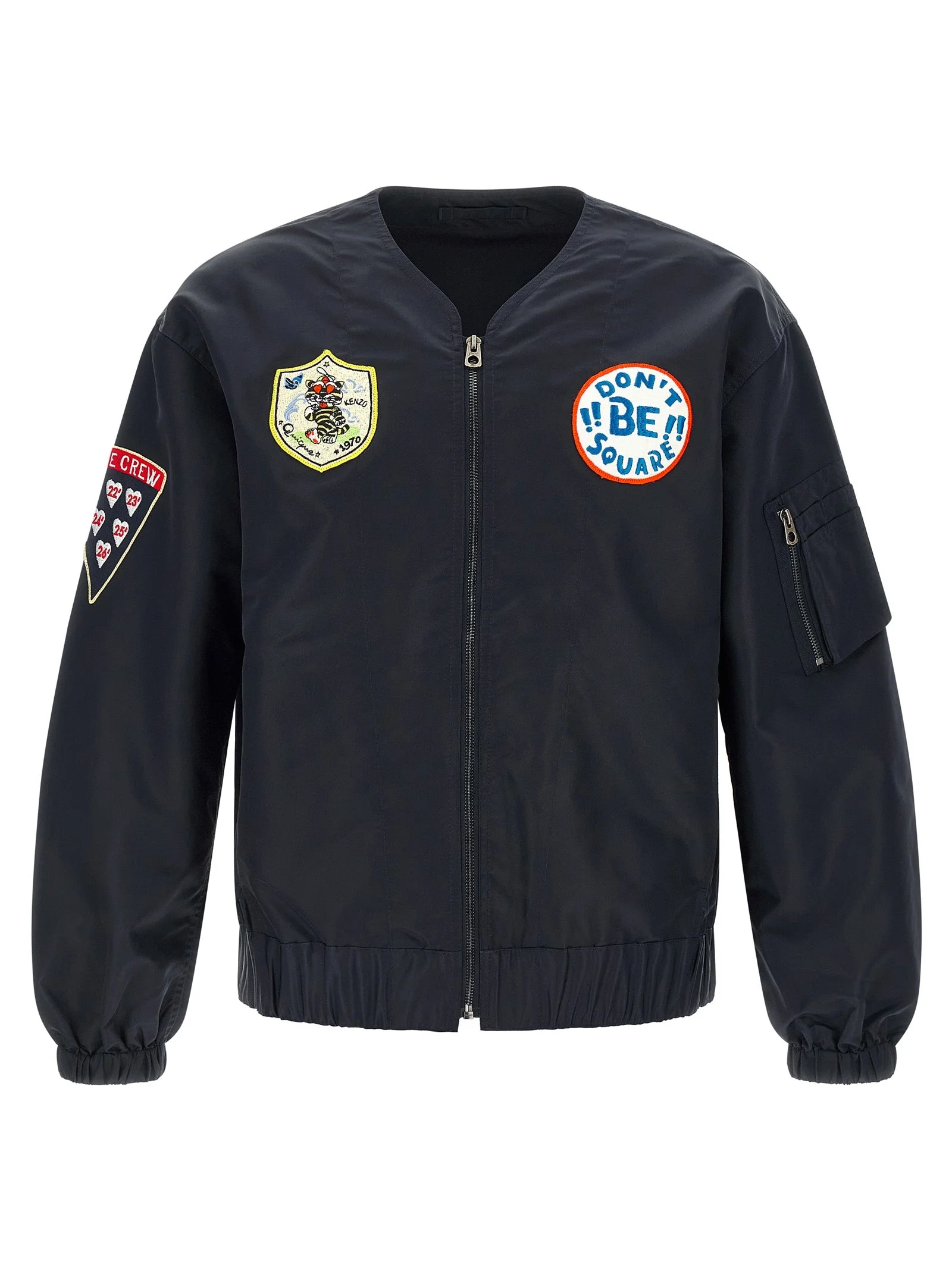 Kenzo Men 'Badges Collarless' Bomber Jacket - 1